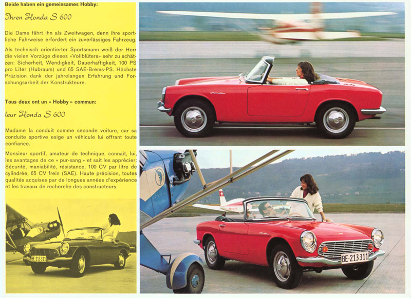 Honda S600 Brochure Page 2