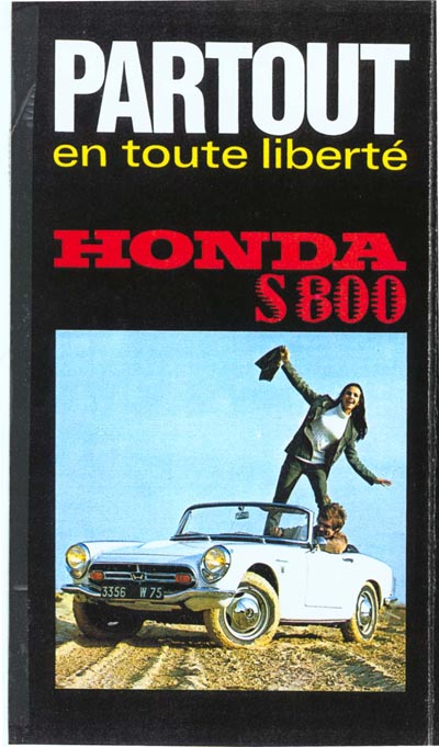 Honda S800 Brochure Page 2