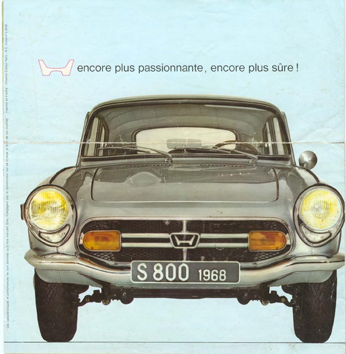 Honda S800 Brochure Page 4