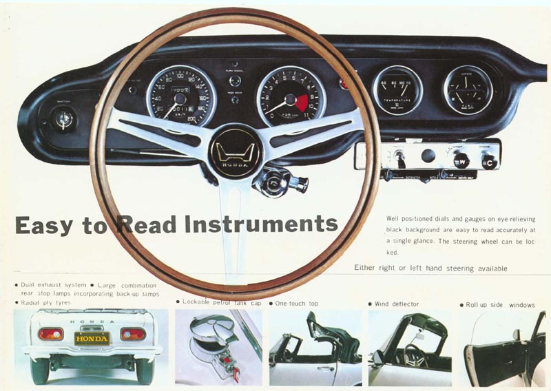 Honda S800 Brochure Page 4