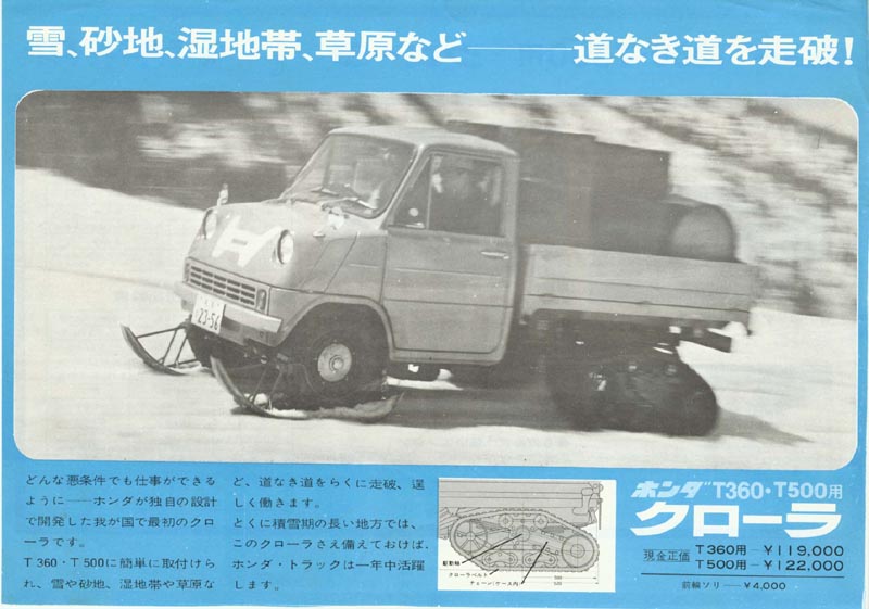 Honda T360 Brochure Page 1